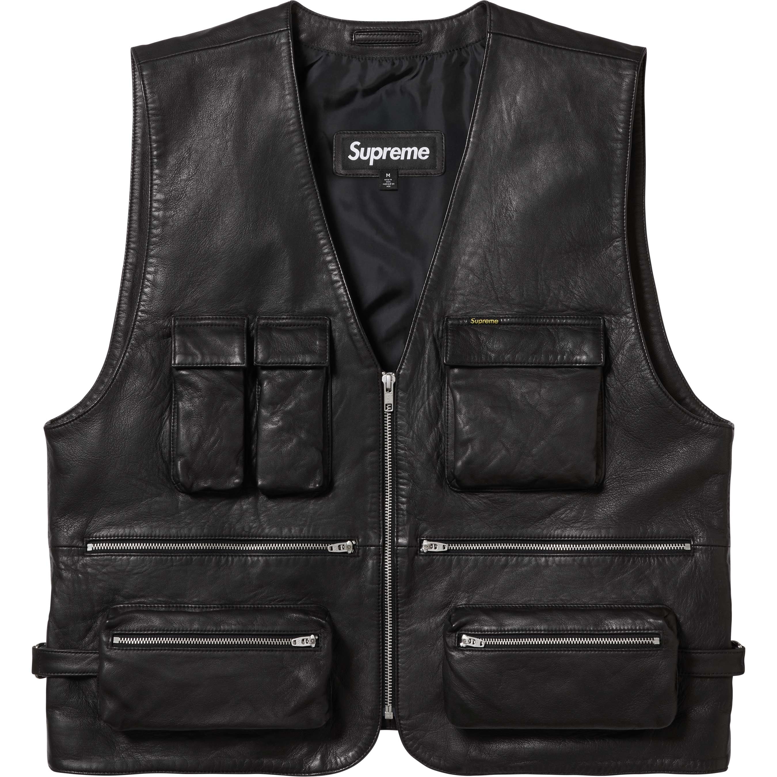 Leather Cargo Vest view 2